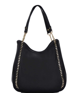Designer Fashion Satchel Bag BGT-48954 BLACK